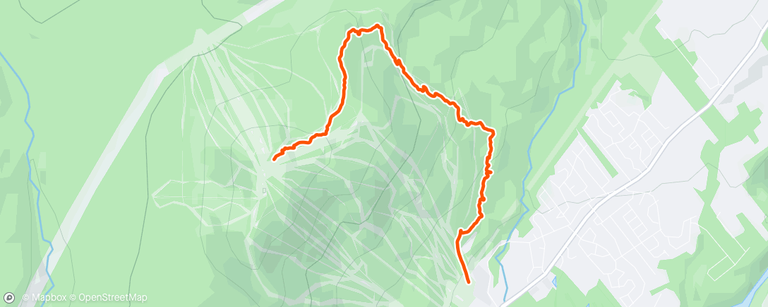 Map of the activity, Ski de randonnée le midi