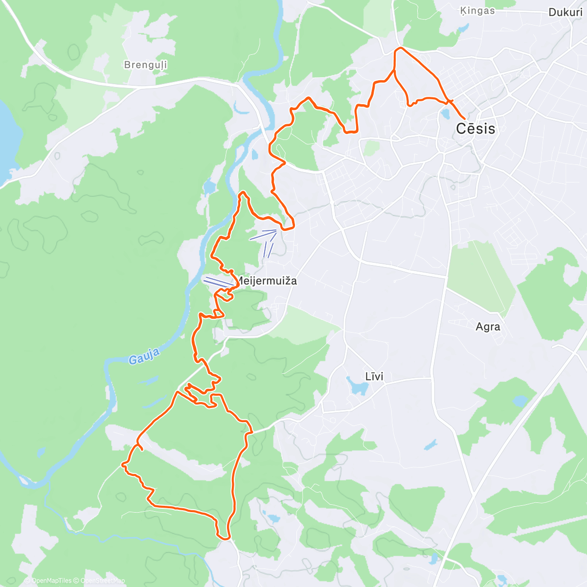 Map of the activity, Ziemassvētki Cēsīs