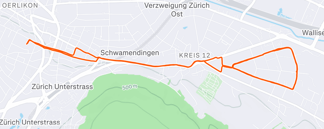 Map of the activity, Cramping