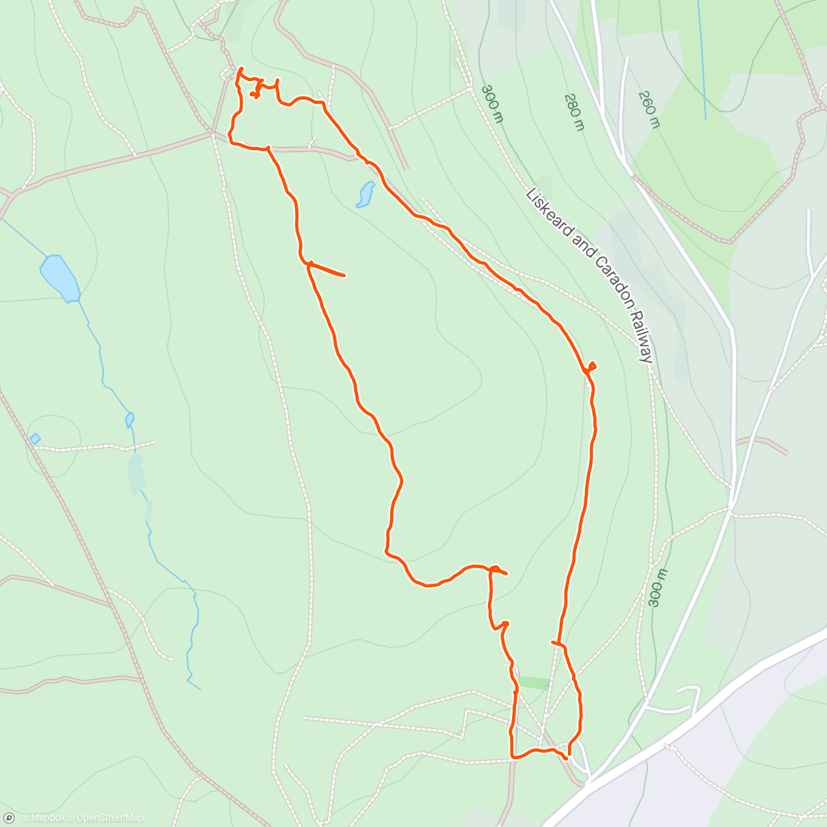 Map of the activity, Little walk around the Caradon Mining District 🏃‍♂️