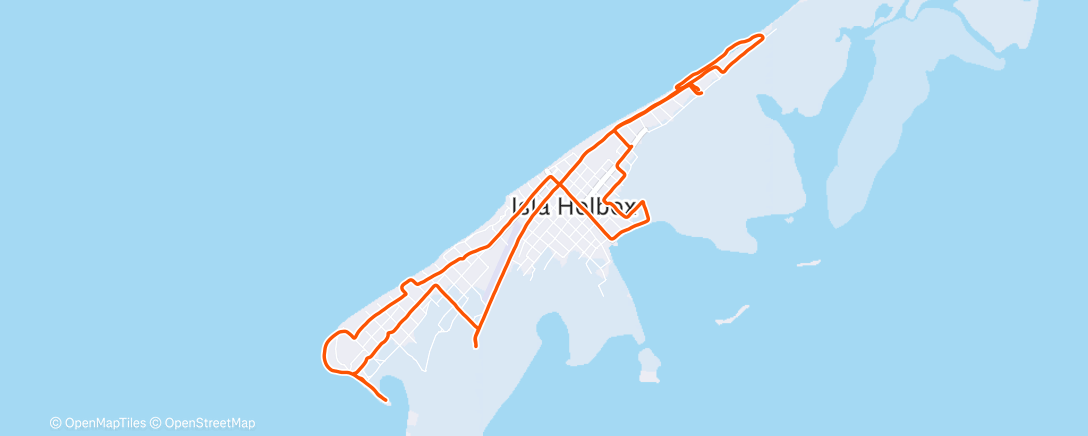 Map of the activity, 360. Morning jog in the sand🦩