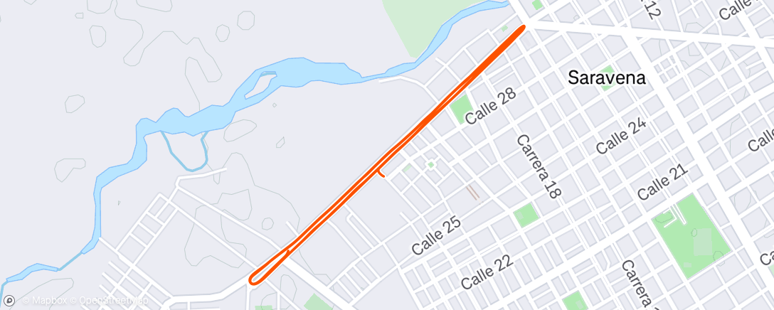 Map of the activity, Evening Ride - zone 2