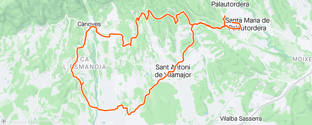 Map of the activity, St hilari Cardedeu