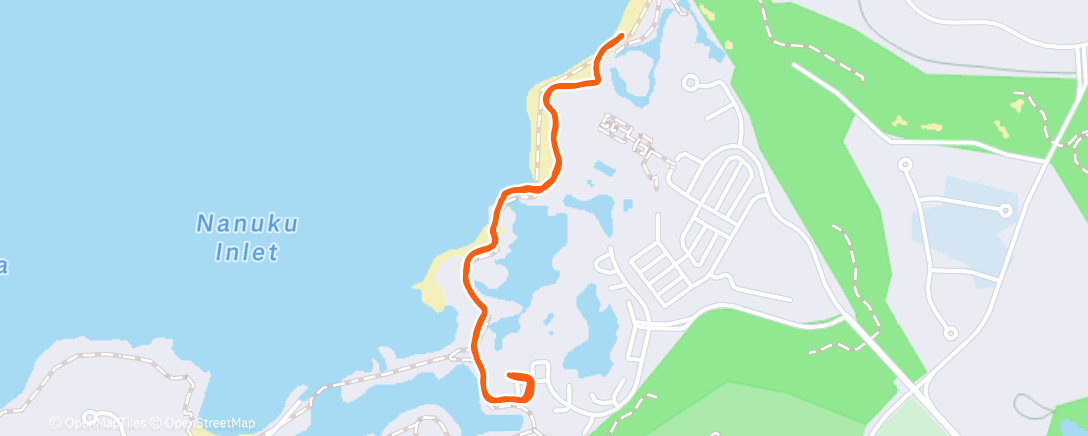 Map of the activity, After Dinner Walk
