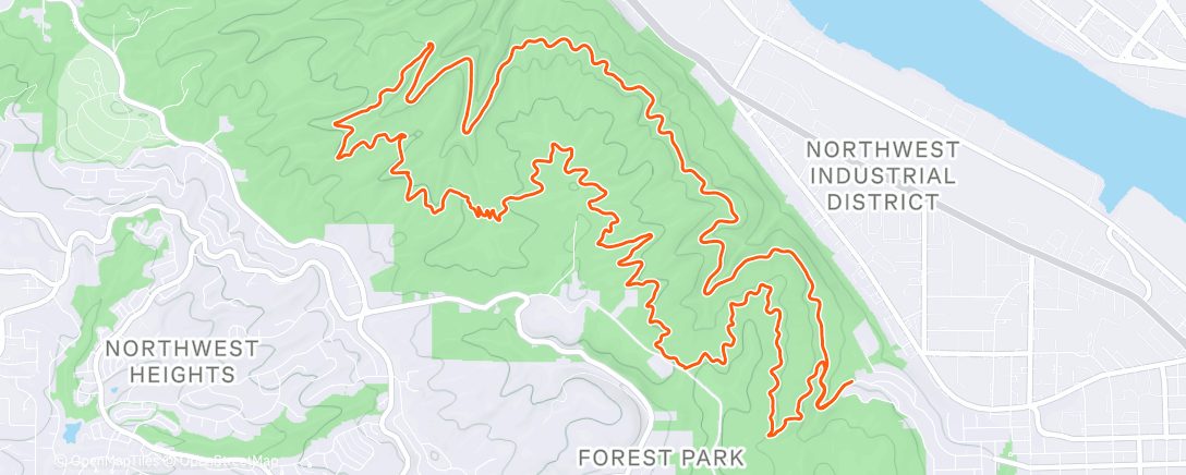 Map of the activity, Fun trail run in Oregon!