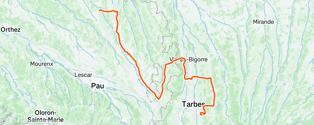Map of the activity, Stage 1 - Tour des Pyrenees