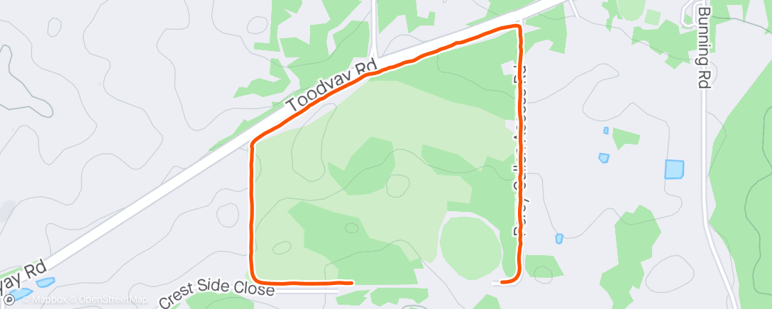 Map of the activity, Pre training jog