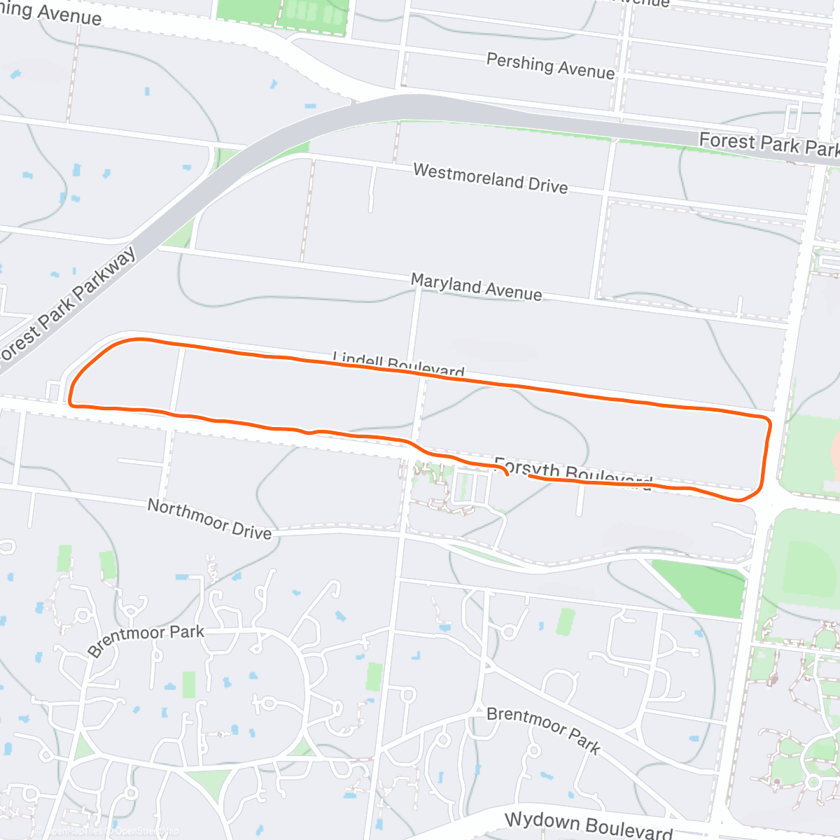 Map of the activity, Christmas 🎄 Mile