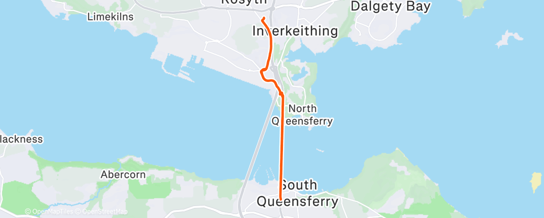 Map of the activity, Morning Run