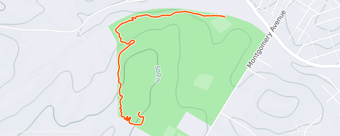 Map of the activity, Workin’ on it: Scout Trail