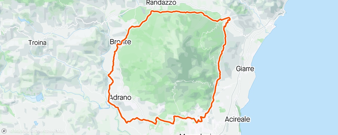 Map of the activity, Giro mattutino