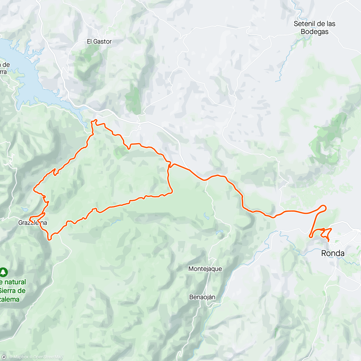 Map of the activity, Sunhillcycling Palomilas