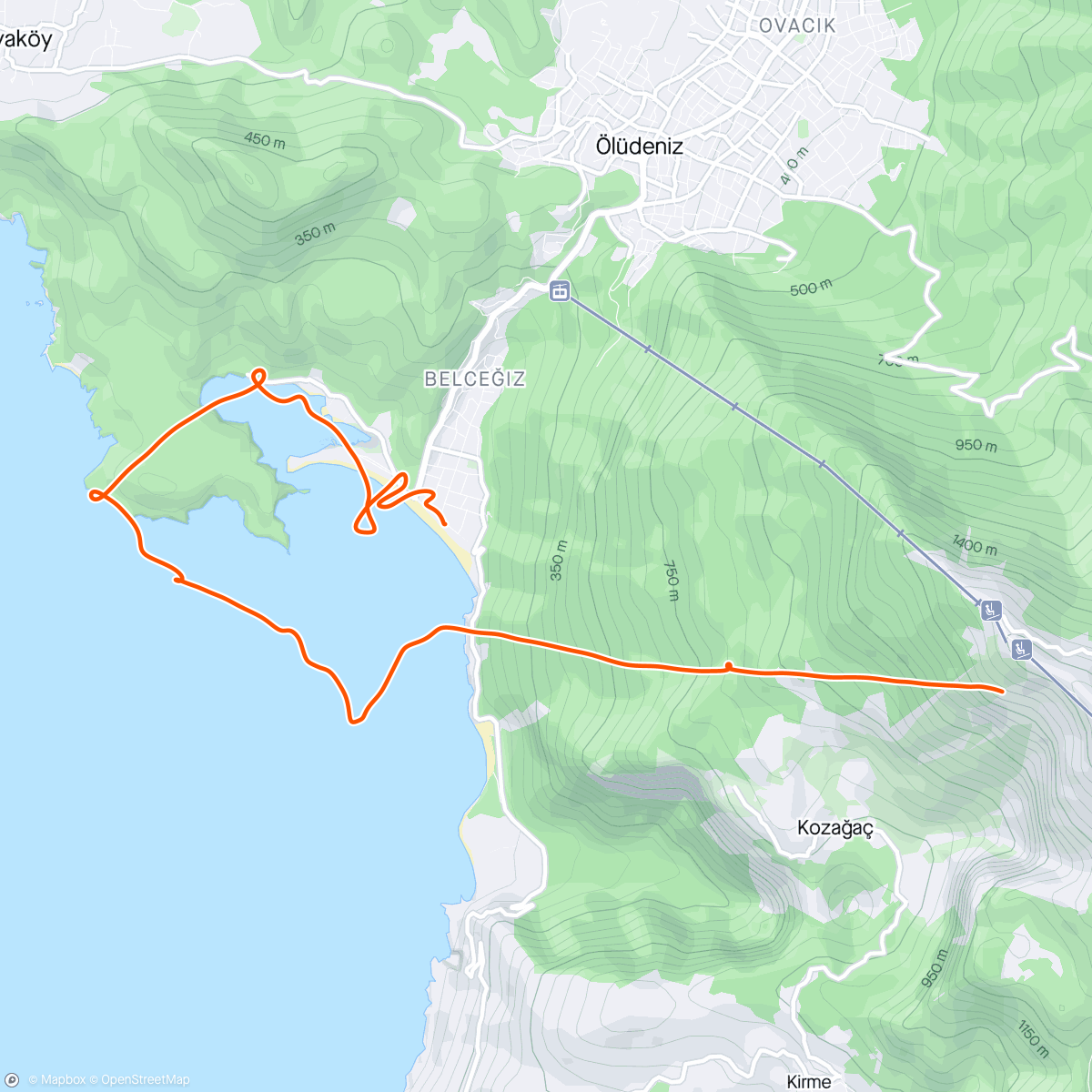 Mapa da atividade, Afternoon Paraglide