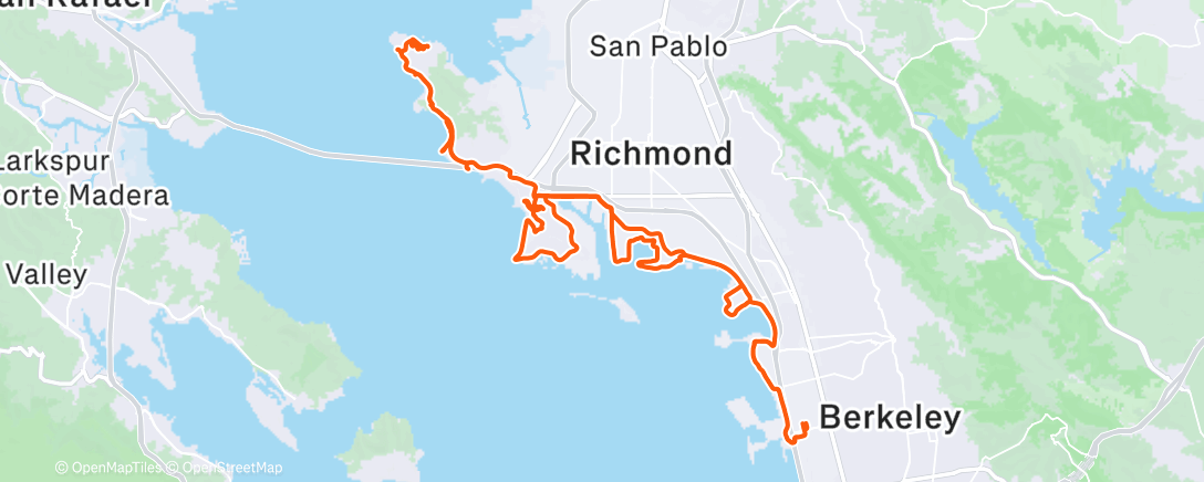 Map of the activity, Morning Gravel Ride