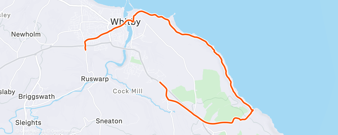 Map of the activity, Morning Trail Run