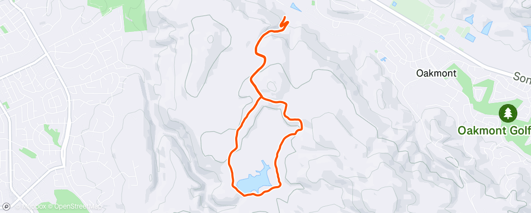 Map of the activity, Afternoon Hike