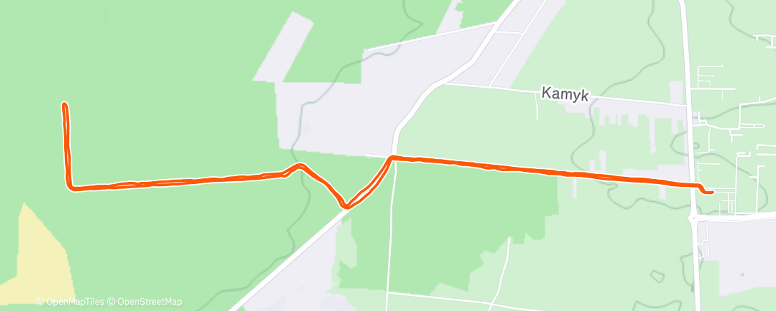 Карта физической активности (Afternoon Run)