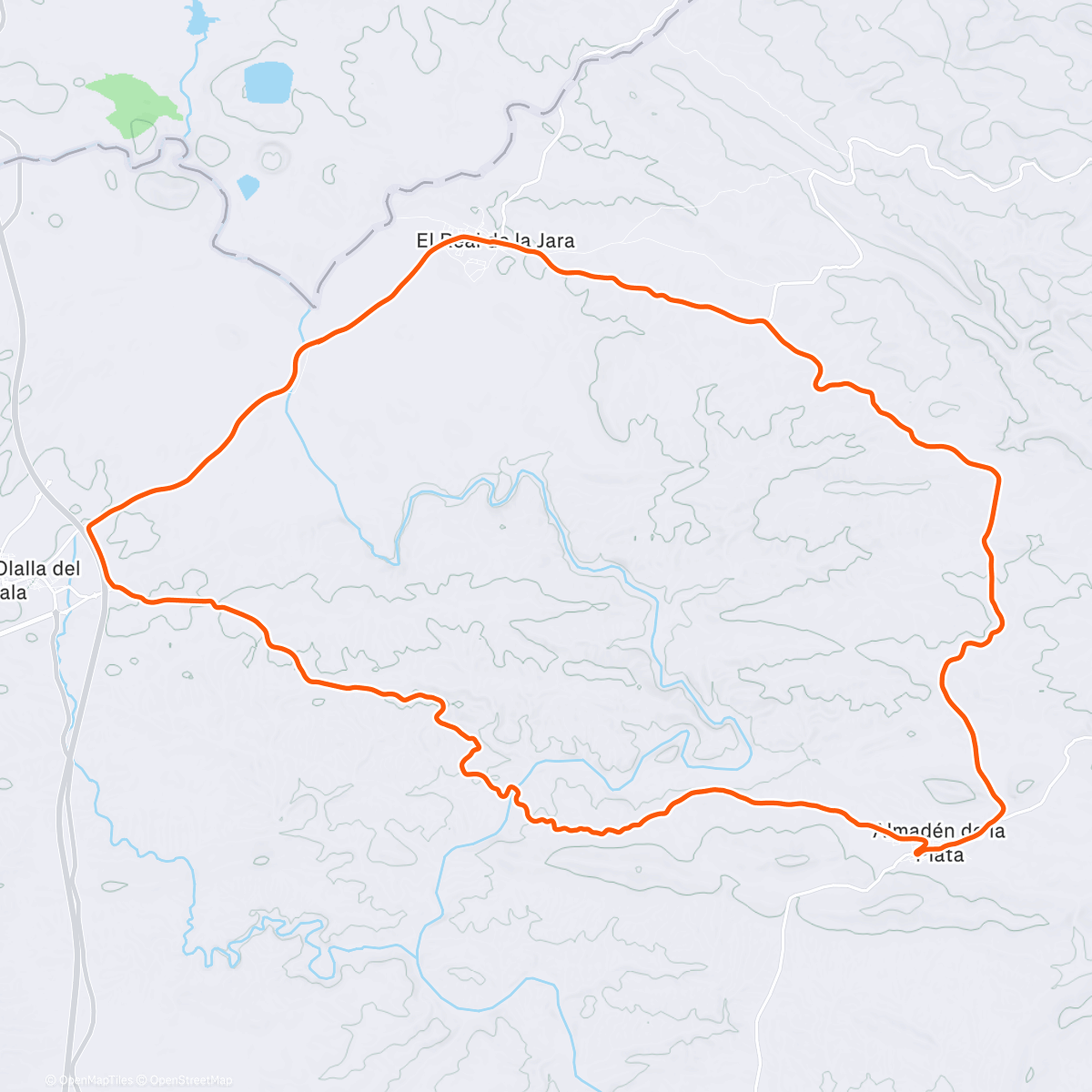 Карта физической активности (Rolling oak hills where the Iberian ham hogs roam wild and free 🍗)