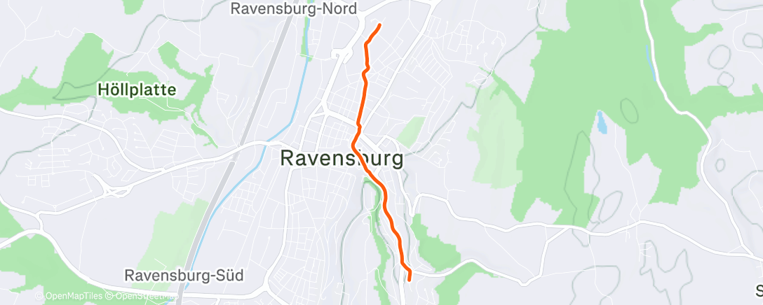 Map of the activity, Spaziergang am Nachmittag