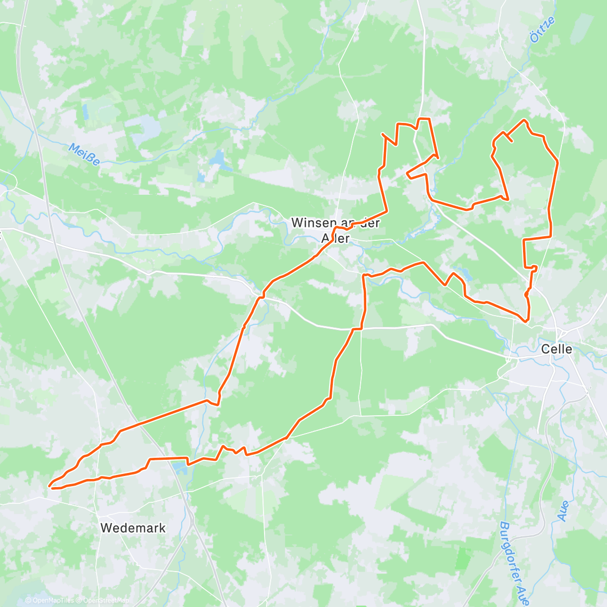 Карта физической активности (Ein paar noch fehlende Kacheln in der Süd-Heide eingesammelt)