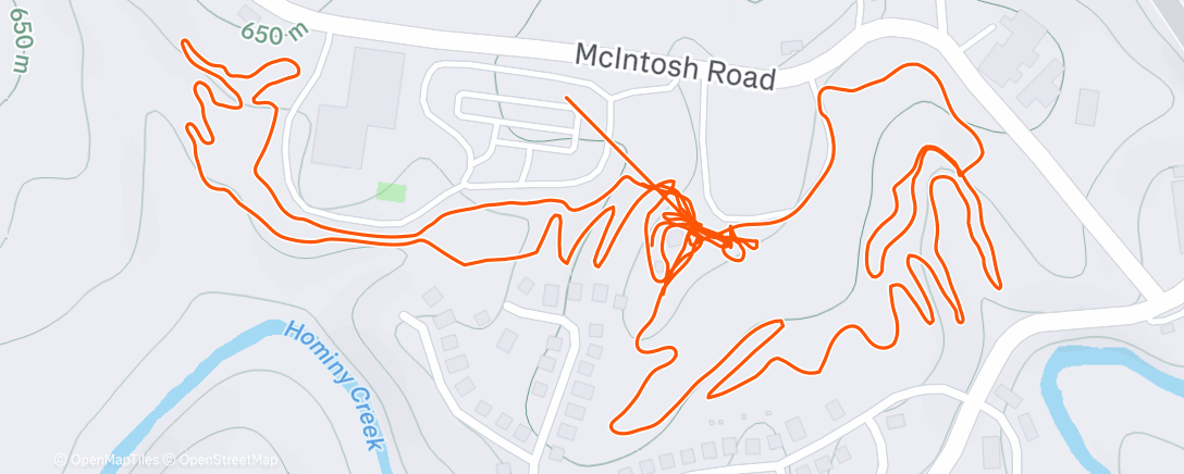 Map of the activity, Afternoon Mountain Bike Ride