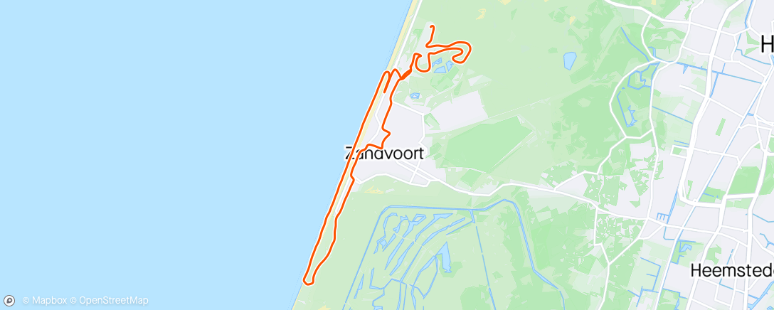 Map of the activity, Zandvoort Circuit Run