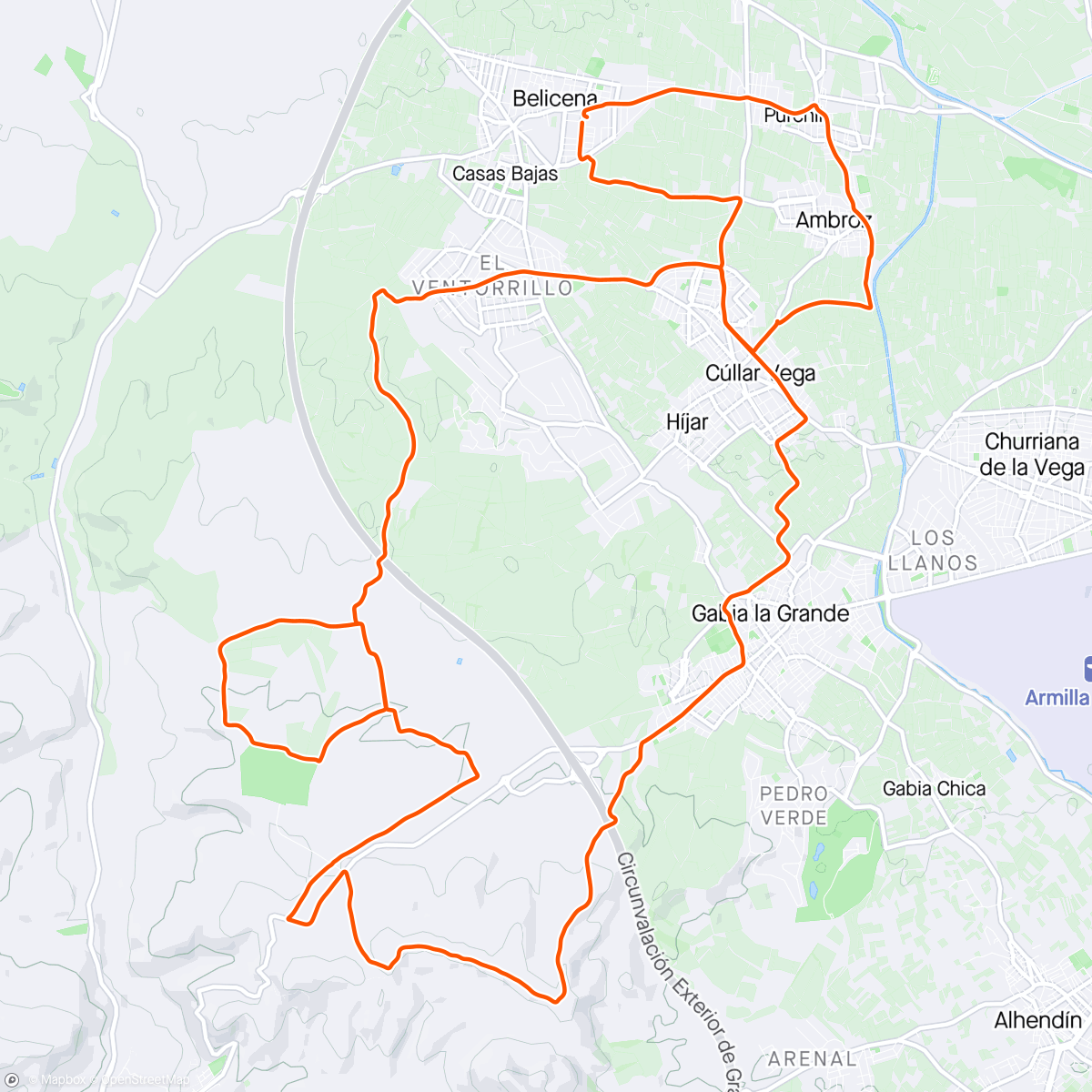 Map of the activity, (67) Monte Vives