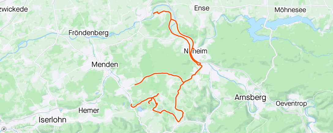 Map of the activity, IE @Vo2Max bei Hagel & Graupel 😓