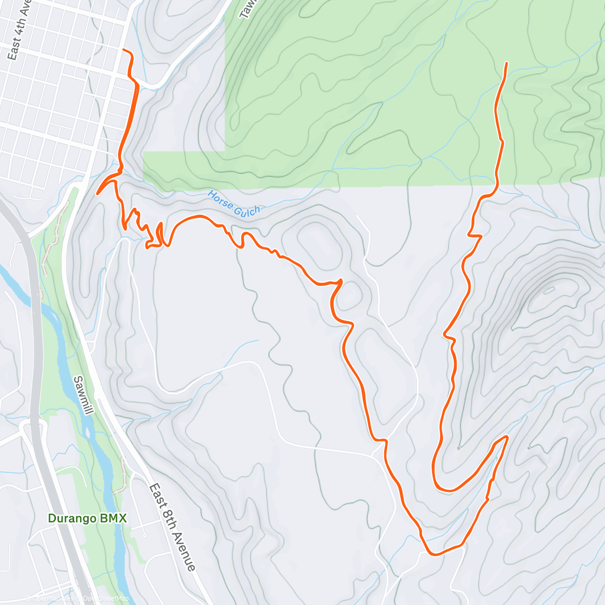 Map of the activity, Oh Colorado…