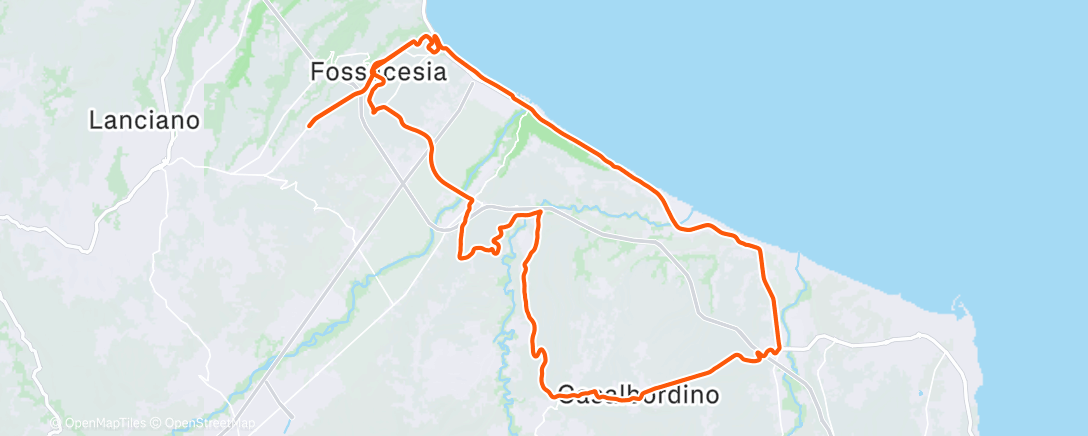 Map of the activity, Morning Ride