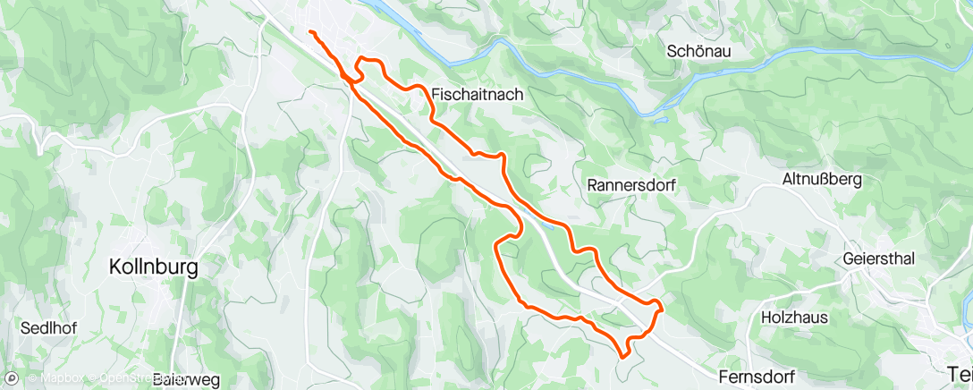 Map of the activity, Taging-Runde. 👍