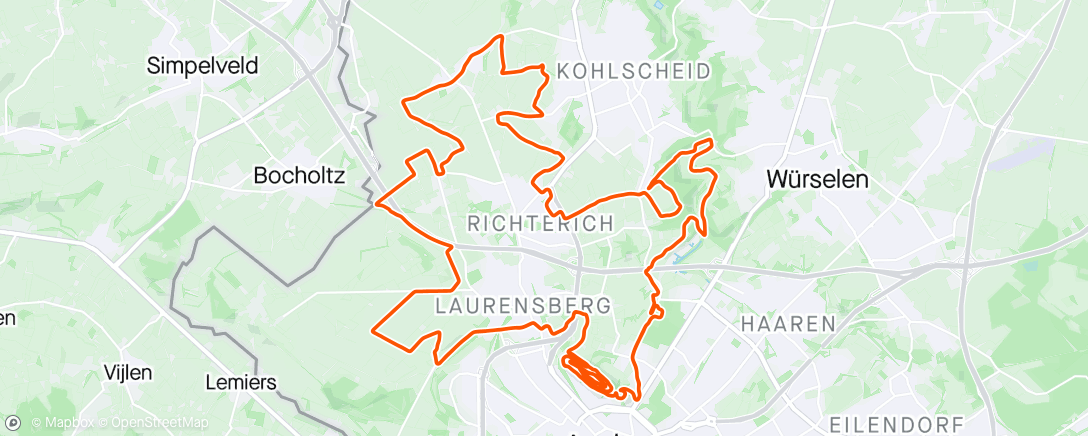 Map of the activity, UCI GWS Aachen 🥇