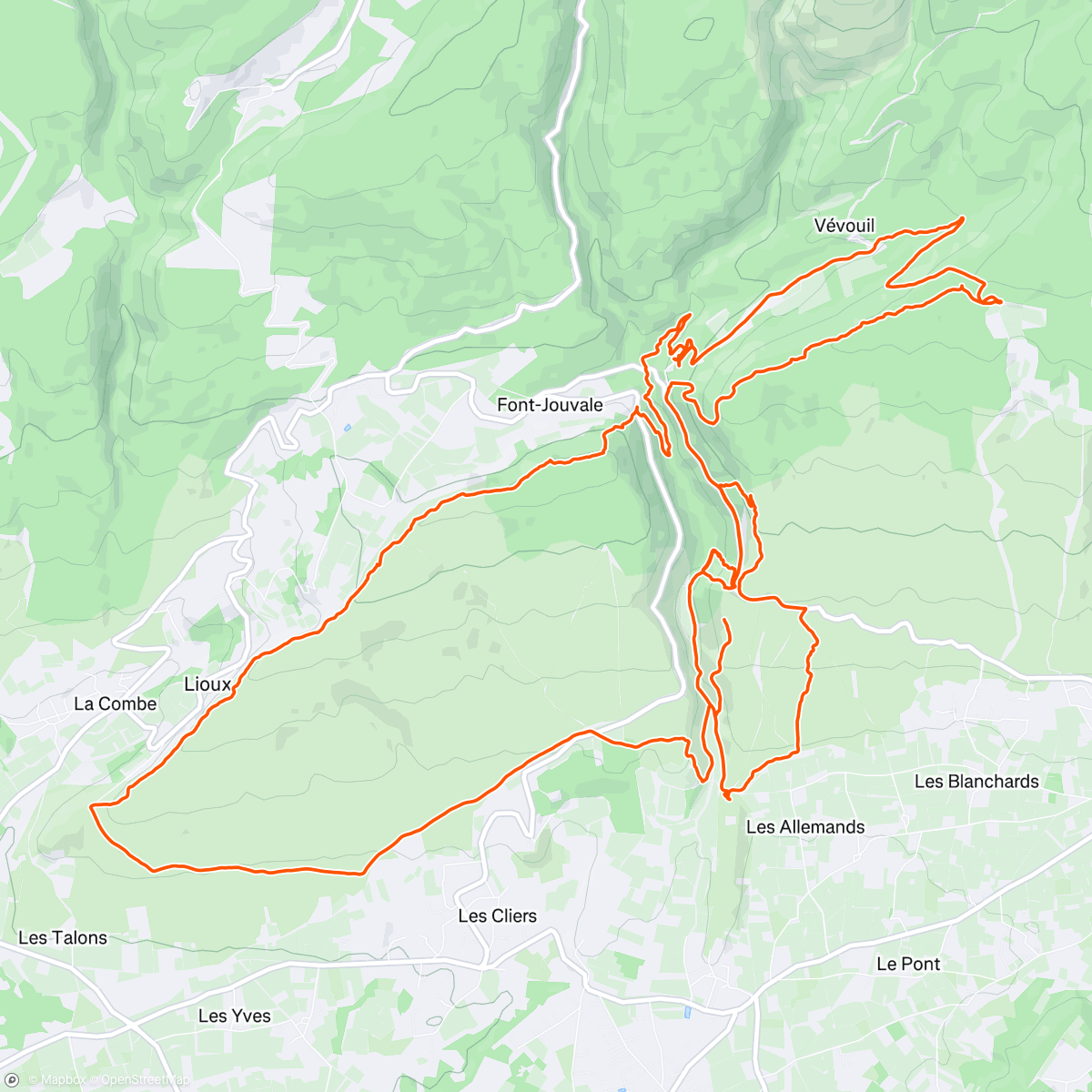 Map of the activity, LIOUX 😍 Enduro