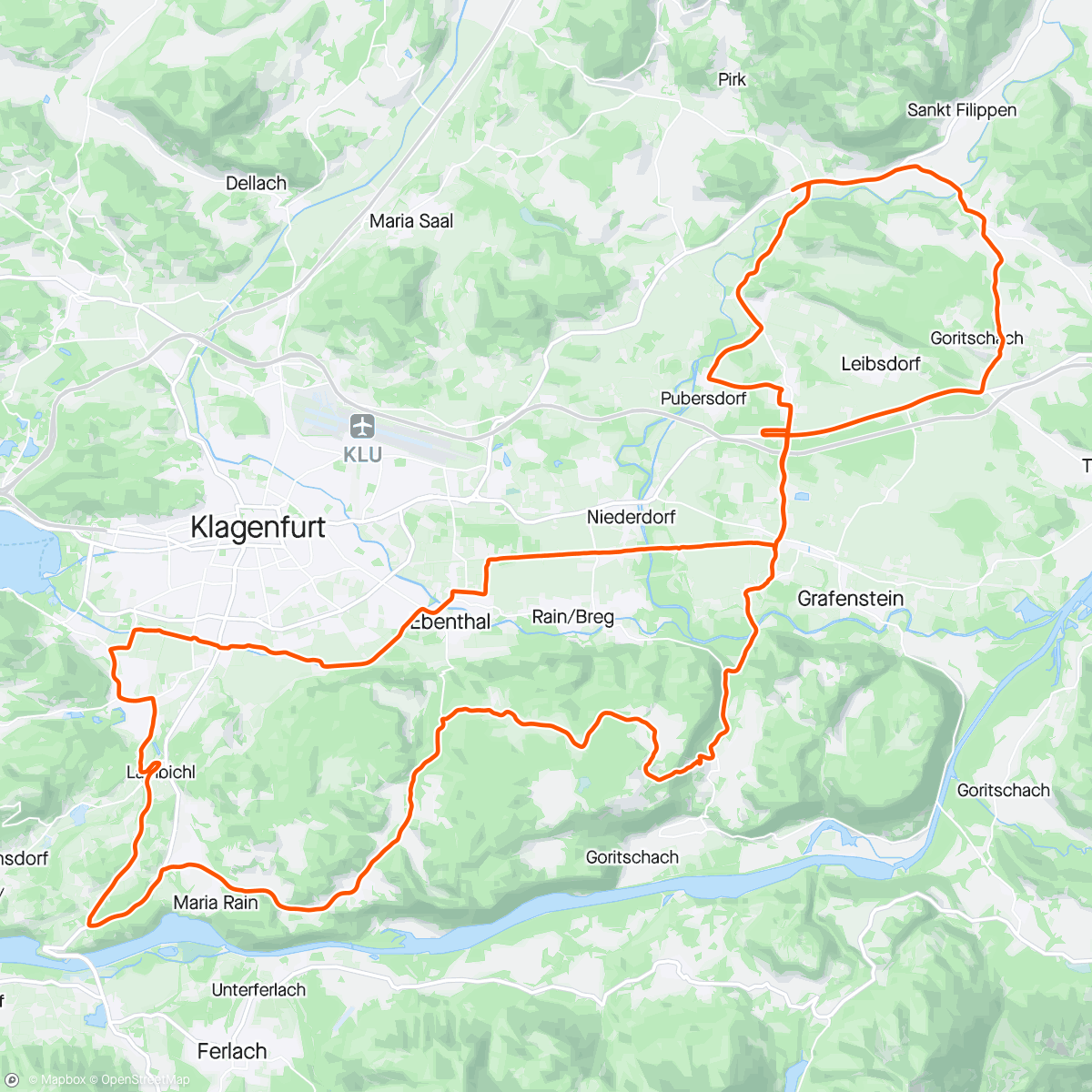 Map of the activity, Fahrt am Nachmittag Markus O.
