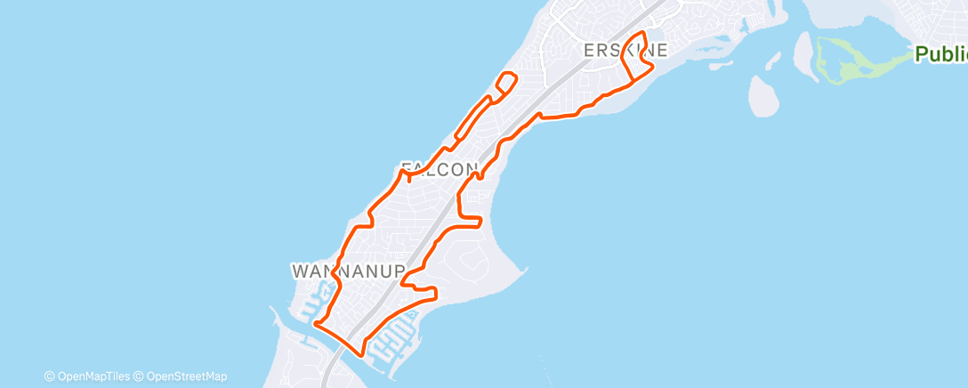 Map of the activity, Morning Ride