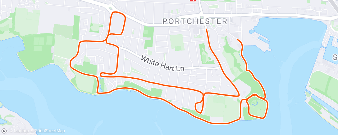 Map of the activity, 7 miles