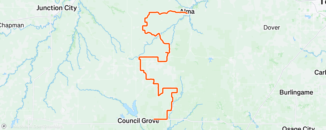 Map of the activity, Morning Ride