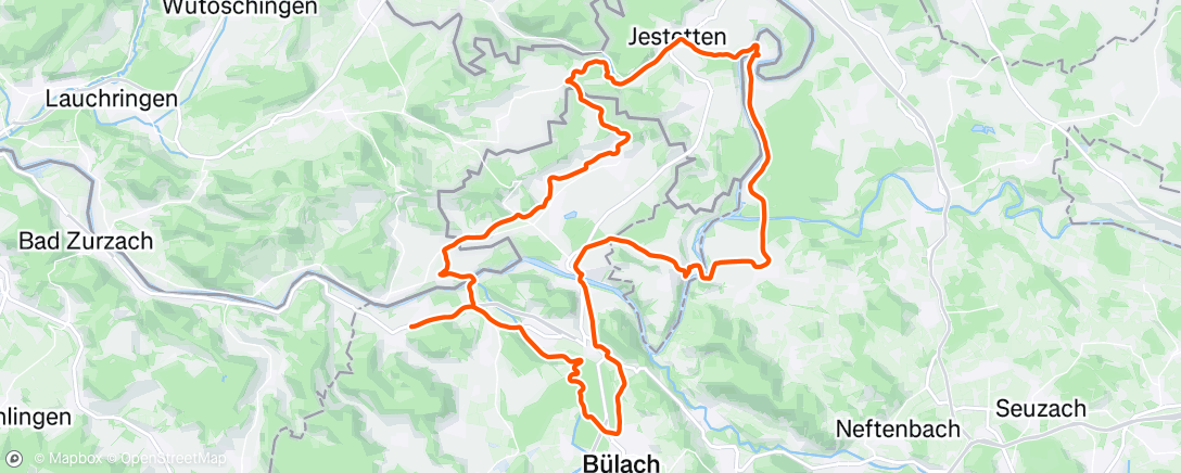Map of the activity, Afternoon Ride