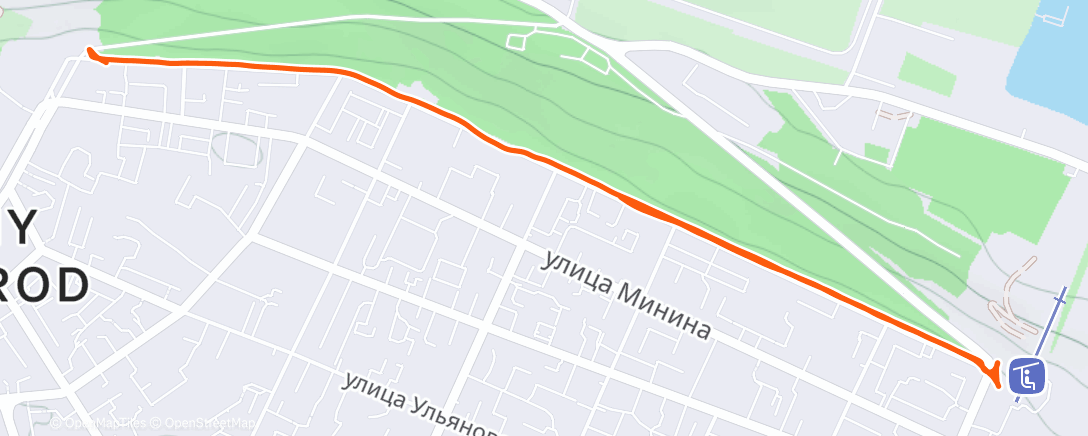 Map of the activity, Ночная ходьба