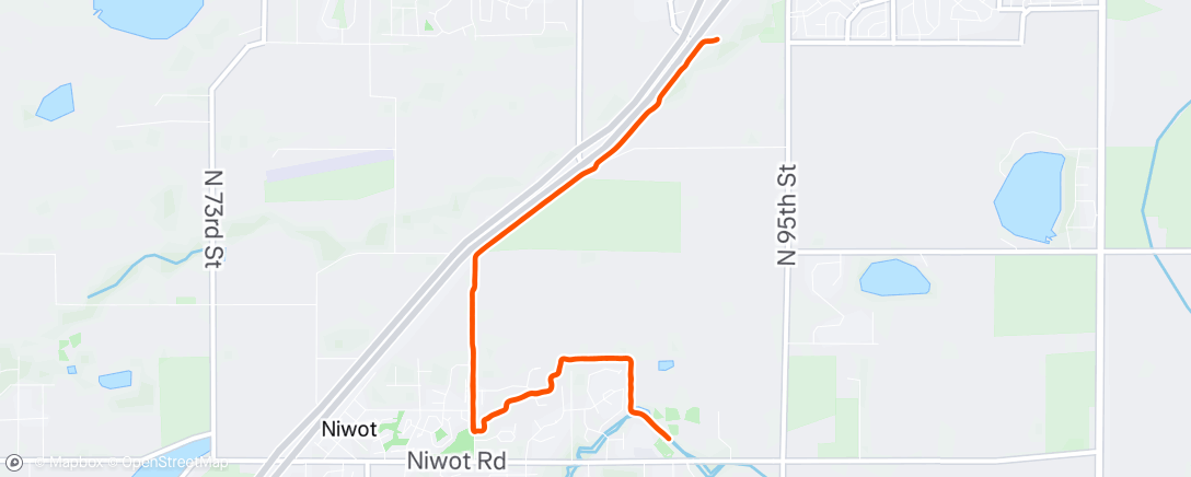 Map of the activity, Morning Run