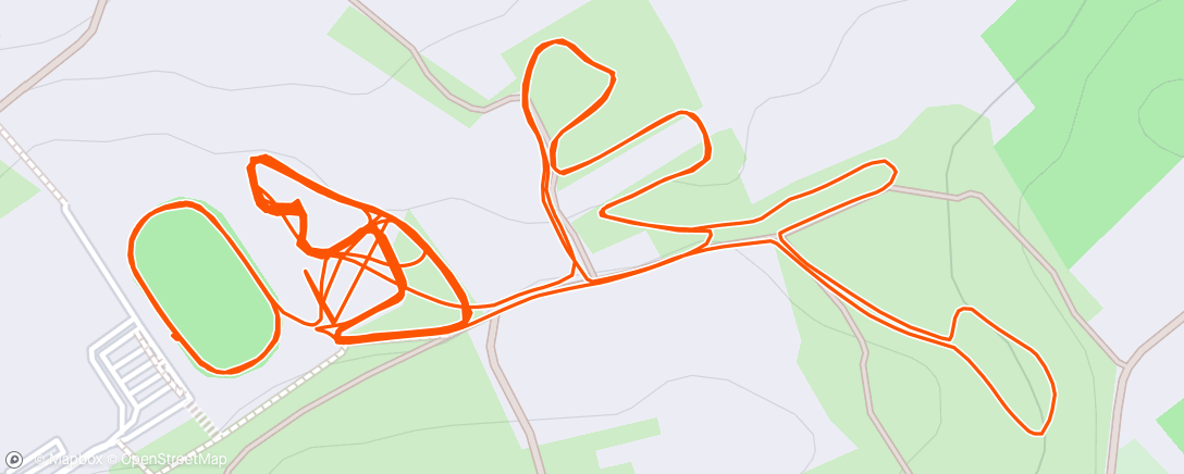 Map of the activity, 2x(6*1'45)recup1' Fartlek