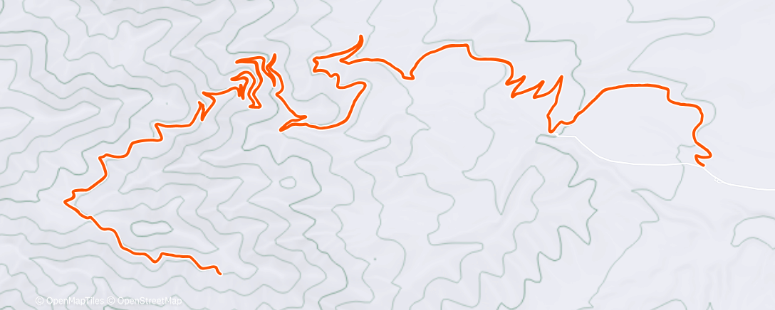 Map of the activity, Morning Mountain Bike Ride