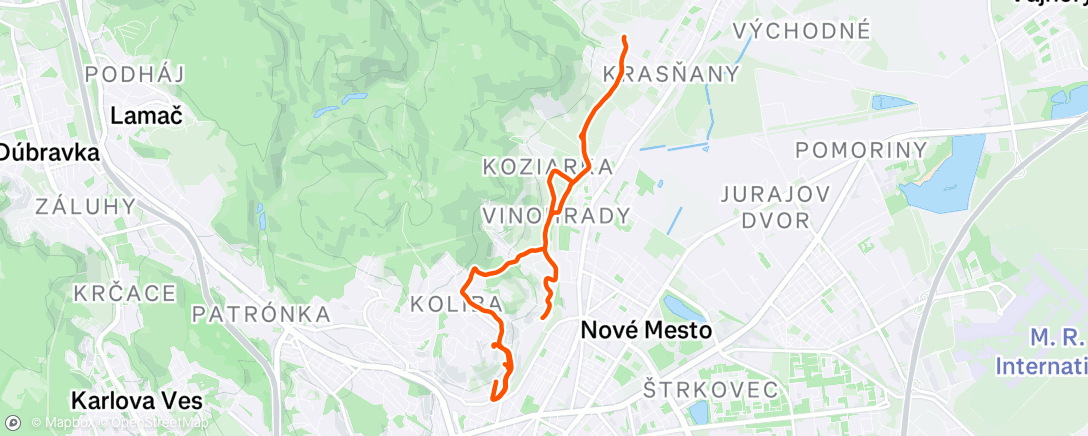 Map of the activity, Afternoon E-Bike Ride