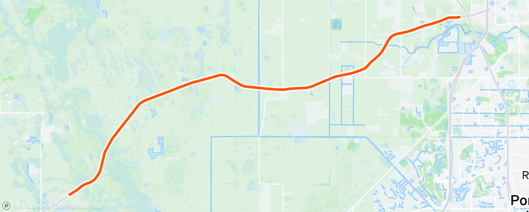 Map of the activity, Afternoon Ride