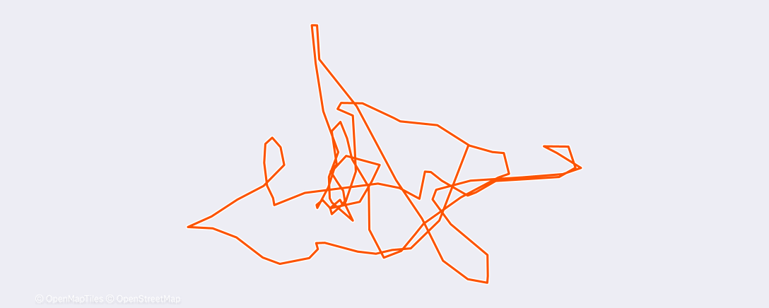 Mapa de la actividad (Гребля (утро))