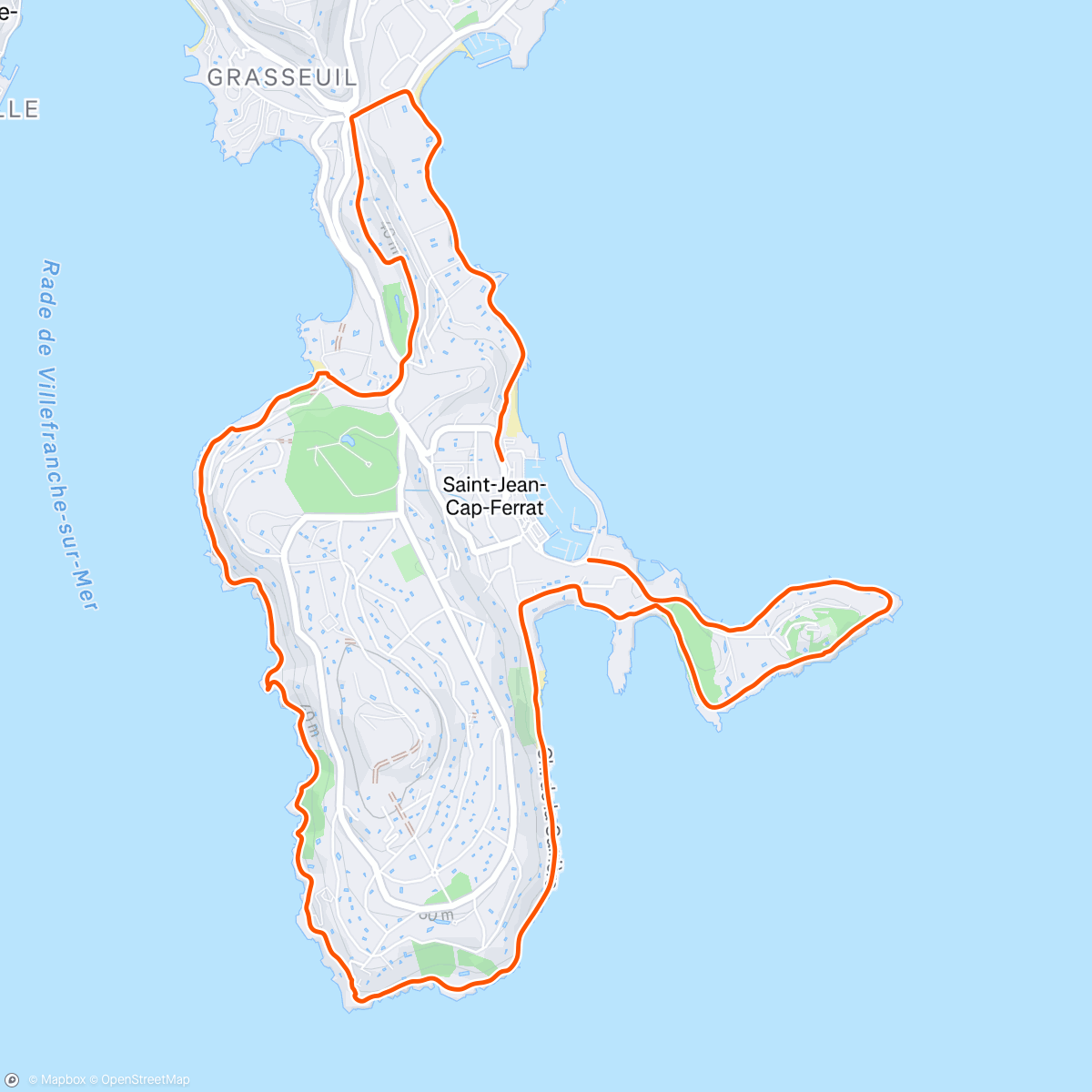 Map of the activity, Randonnée le midi