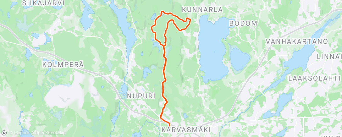 Map of the activity, Koiran kusetus
