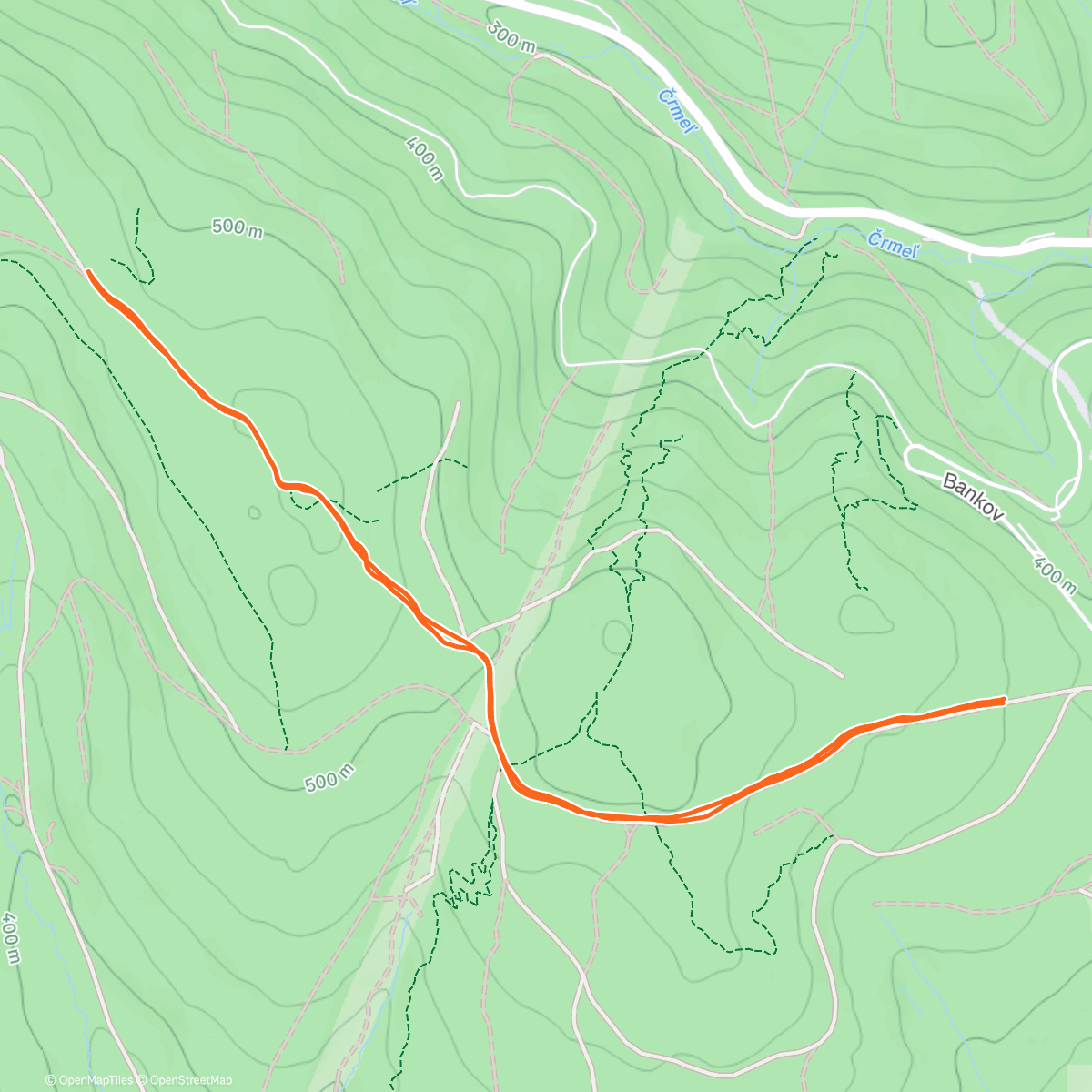 Map of the activity, NEONKA TRAIL RUN