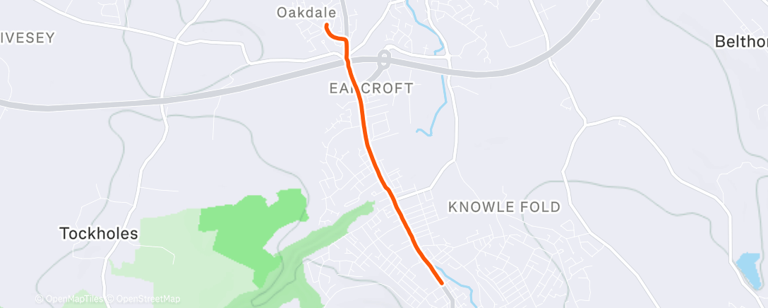 Map of the activity, Night Run