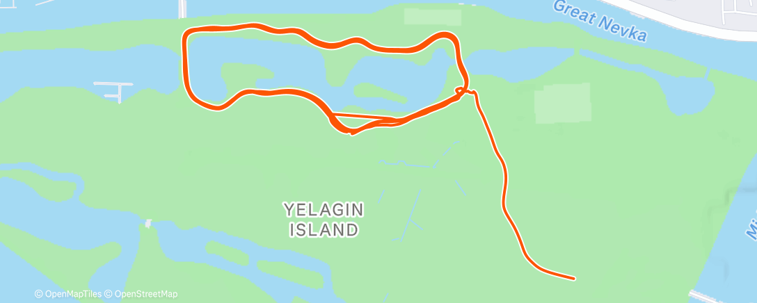 Mapa de la actividad (Morning Run)